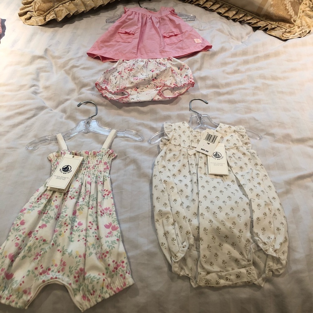 PETIT BATEAU NEW WITH TAGS 1MON/NB BABY GIRL